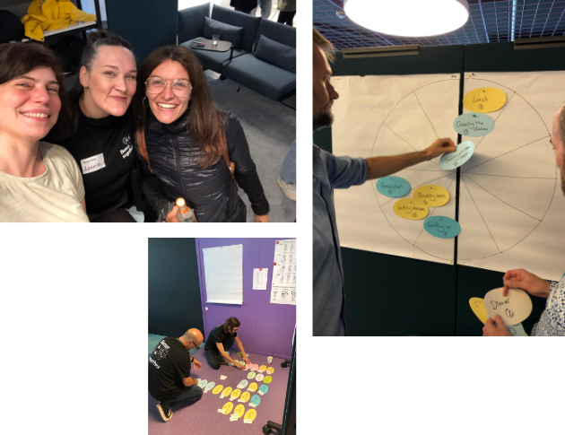 A collage of photos from our workshop.