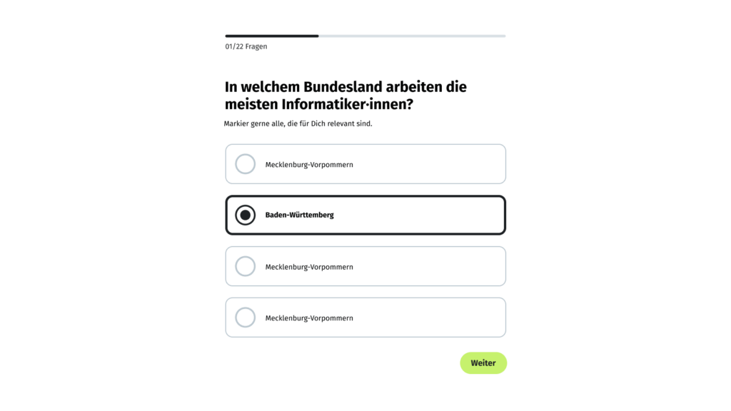 A multiple choice question.